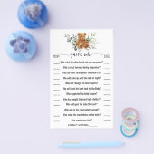 誰が緑の赤ちゃんシャワーのゲームカードを負担するか推測 チラシ (シングル)