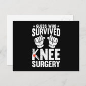 誰が膝の手術を生き延び受けているか推測する シーズンポストカード (正面/裏面)