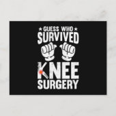 誰が膝の手術を生き延び受けているか推測する シーズンポストカード (正面)
