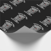 誰が臭いゴミ箱おもしろい闇BG ラッピングペーパー (角)