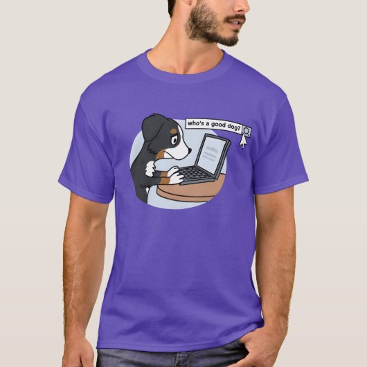 誰が良い犬ベルネーズマウンテンドッグヴィンテージ Tシャツ (正面)