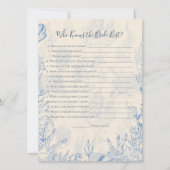 誰が花嫁かゲームカード 招待状 (正面)