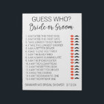 誰が花嫁か当ててみてゲーム ノートパッド<br><div class="desc">このデザインは、提供されたエリアで写真やテキストを変更することでパーソナライズできます。あるいは、「このテンプレートをパーソナライズする」をクリックし、「さらにカスタマイズする」を選択して、背景の色を削除または変更し、テキストを追加し、テキストの色またはスタイルを変更するか、または画像のみのデザインの場合、テキストを削除することができます。</div>