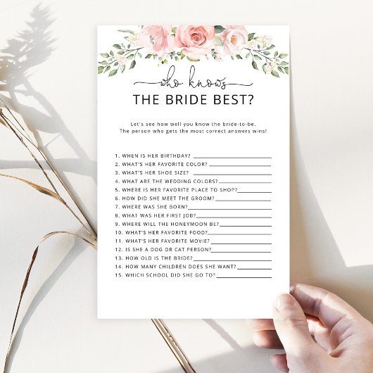 誰が花嫁のゲームを知っ最高のている