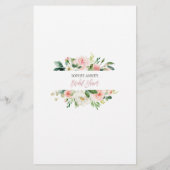 誰が花嫁のブライダルシャワーゲームを知っ最高のている (裏面)