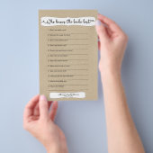 誰が花嫁を一番よく知っている?シャワーゲーム、クラフト 3966p チラシ (ハンドル)