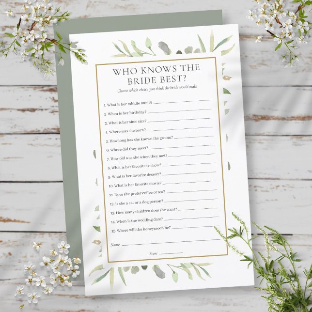 誰が花嫁を知っているか ベスト ブライダルシャワーゲーム (クリエイターアップロード済み)