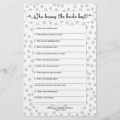 誰が花嫁を知っている彼は彼女は灰色の白を言った3983 (正面)