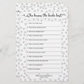 誰が花嫁を知っている彼は彼女は灰色の白を言った3983 (正面/裏面)