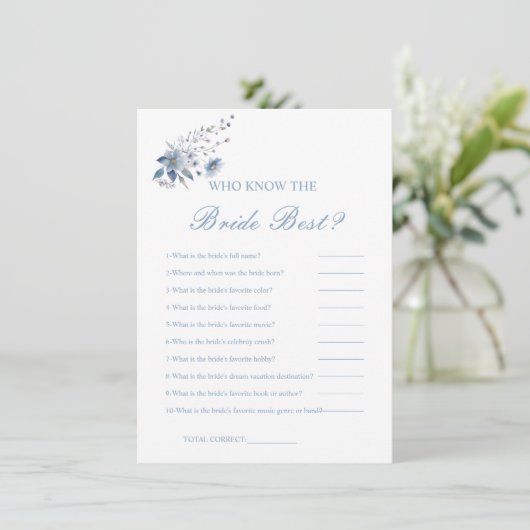 誰が花嫁を知っている最高のブライダルシャワーゲーム車 招待状 (スタンド正面)