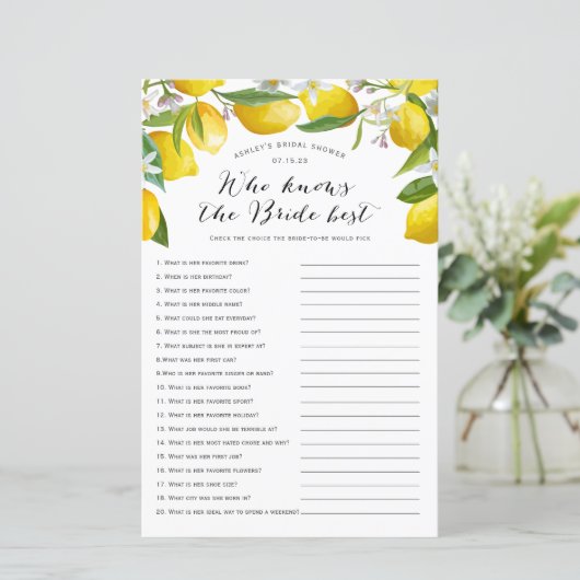 誰が花嫁を知っ最高のている、レモンブライダルゲーム (スタンド正面)