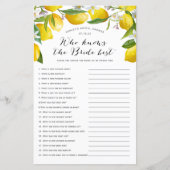 誰が花嫁を知っ最高のている、レモンブライダルゲーム (正面)