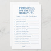 誰が花嫁ブルーゲームを知最高のっているブライダルシャワー (正面/裏面)