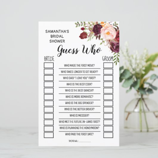 誰が英語のブライダルシャワーのゲスペインのーム (スタンド正面)