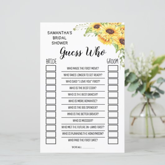 誰が英語のブライダルシャワーのゲスペインのーム (スタンド正面)