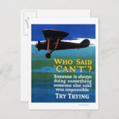 誰が言うことができなかった – 試してみる ポストカード (正面/裏面)