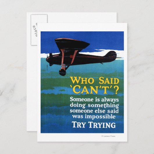 誰が言うことができなかった – 試してみる ポストカード (正面/裏面)