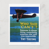 誰が言うことができなかった – 試してみる ポストカード (正面)