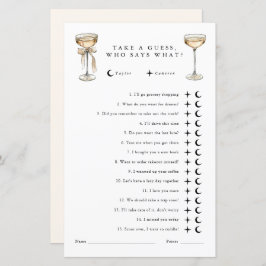 誰が言う男女兼用ウェディングシャワーゲーム