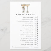 誰が言う男女兼用ウェディングシャワーゲーム (正面)