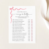 誰が言ったかな ママかな？パパかな？ベビーシャワーゲーム 招待状