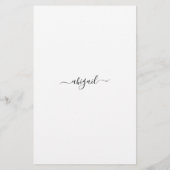 誰が言ったと思う？ピンクワイルドフラワーブライダルシャワー (裏面)