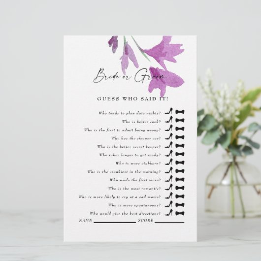 誰が言ったと思う？ピンクワイルドフラワーブライダルシャワー (スタンド正面)