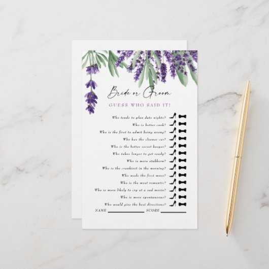 誰が言ったと思う？ラベシンプルンダブライダルシャワー (正面/裏面インサイチュ)