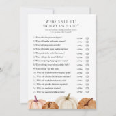 誰が言ったのか ママ？それともパパ？ ハロウィン カード (正面)