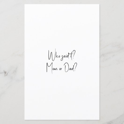 誰が言ったの？ママかパパか？ (裏面)