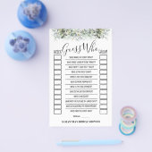 誰が言った？ユーカリの結婚前お茶会ゲームカード チラシ (シングル)