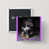 誰が言葉を必要とする?! 缶バッジ (正面&裏面)