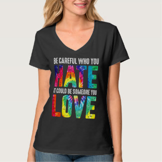誰が誇りを持ったLgbtの月Itを嫌うか気をつけなさいプライド Tシャツ