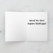 誰が誕生日?グリーティングカード カード (内部)