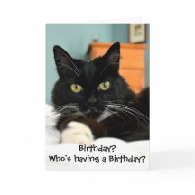 誰が誕生日?グリーティングカード