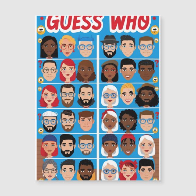 誰が誰であるかを10代の若者のためのゲームを推測 (正面)