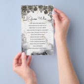 誰が誰 黒薔薇 ブライダルシャワー ゲーム カード (ハンドル)