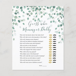 誰が赤ちゃんシャワーのゲームのユーカリ葉ス