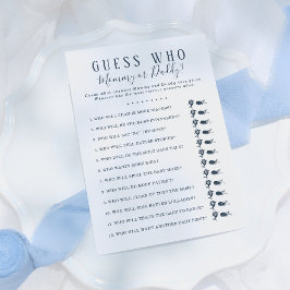 誰が赤ちゃんシャワーのゲームを推測 |ホエー航海のル少年 招待状