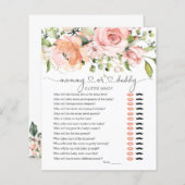 誰が赤ちゃんシャワーのゲームフローラ緑 (正面/裏面)