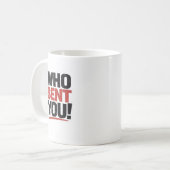 誰が送ったの！マグカップ コーヒーマグカップ (正面左)