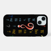 誰が電話してる? iPhone 15ケース (裏面横)