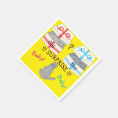 誰が驚く生まれベビーペーパーナプキン スタンダードカクテルナプキン (角)