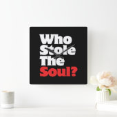 誰が魂を盗んだ？ スクエア壁時計 (ホーム)