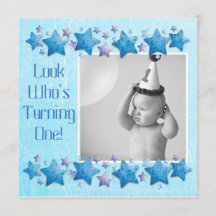 誰が1歳になるの？ ファーストバースデー招待状