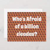 誰が10億匹のセミを恐れているの？ ポストカード (正面/裏面)