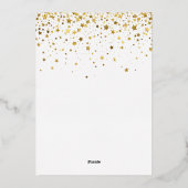 誰が18フォトコラージュの10代の若者誕生日 箔招待状 (裏面)