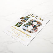 誰が18フォトコラージュの10代の若者誕生日 箔招待状 (回転した状態)