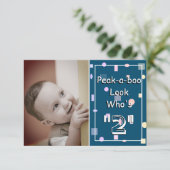 誰が2人のベビー誕生日 | サンキューカード (スタンド正面)