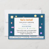 誰が2人のベビー誕生日 | サンキューカード (裏面)